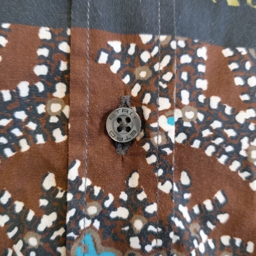 Etro | Made in Italy Patchwork Print Button Front Blouse, Sz 6 ♥ Like new! - Picture 5 of 11